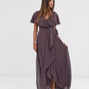 ASOS design - purple mauve maxi dress - size 4 US